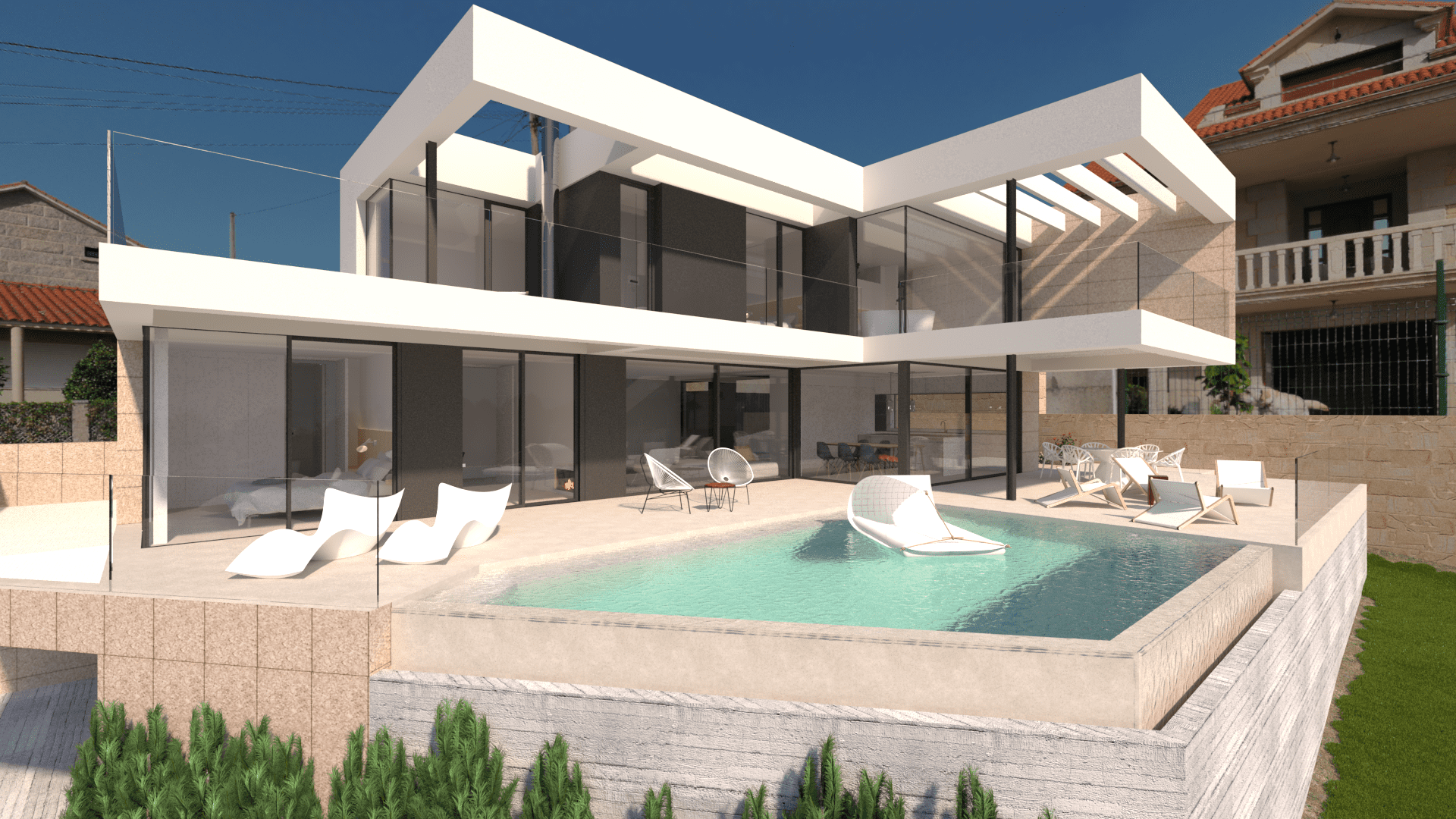 Vivienda unifamiliar aislada de 272m2 en Pontevedra - LP Construcciones